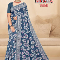 Beautiful Printed Saree with Blouse Piece for Cultural Celebrations | GPT-MEGHA-3