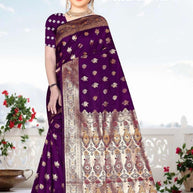 Premium Jacquard Silk Saree with Matching Blouse Piece for Ethnic Celebrations | TUL-CLEAR SILK VOL-07