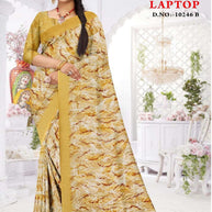 Khadi Print Loose Saree with Blouse for Premium Ethnic and Traditional Wear | GLC-LAPTOP
