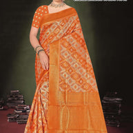 Stylish Jacquard Silk Saree with Blouse Piece for Festive Collection | TUL-CHANDRAMUKHI COTTON VOL-01