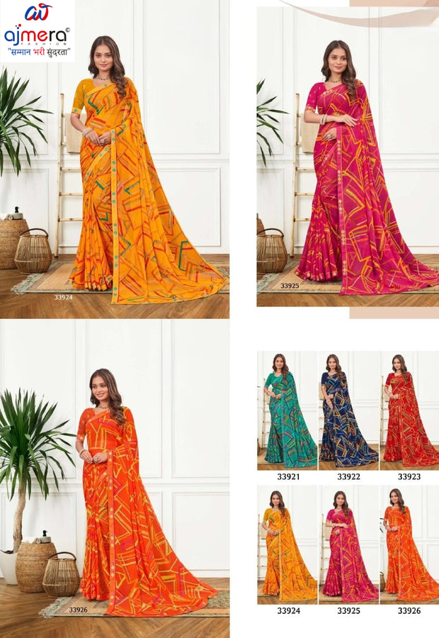 Contemporary Printed Saree with Blouse Piece for Premium Wear  | RDD-BHOOMI VOL-03