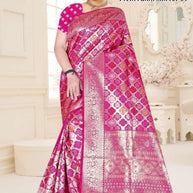 Premium Jacquard Silk Saree with Matching Blouse Piece for Ethnic Celebrations | TUL-PREM PAKHI SILK VOL-05
