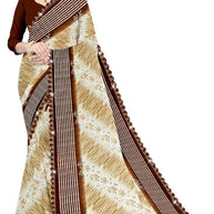 Elegant Printed Saree with Designer Blouse Piece for Festive Wear  | CAS-ZHIL MIL