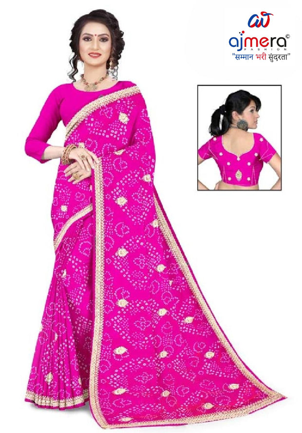 Fashionable Printed Saree with Blouse Piece for Festive Collection  | TD-DEVRANI